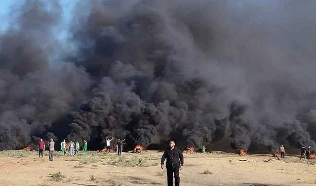 إصابات في اعتداءات للاحتلال الإسرائيلي على متظاهرين فلسطينيين شرقي قطاع غزة