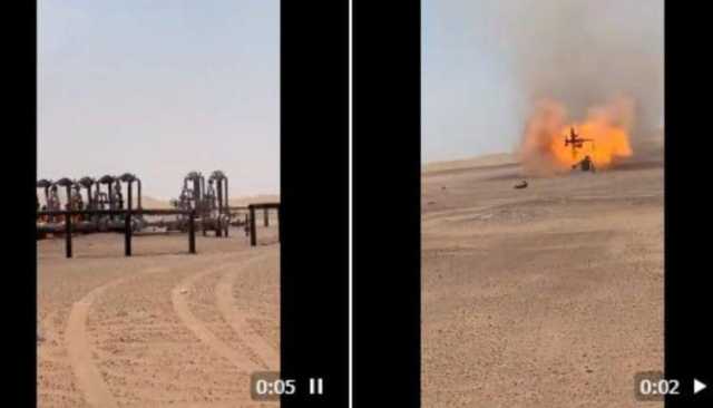إحراق آبار للنفط والغاز بمأرب .. واتهامات لمليشيا الإصلاح