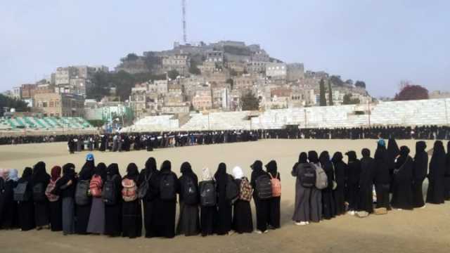 وقفة للهيئة النسائية في حجة تأييدا لعملية طوفان الأقصى