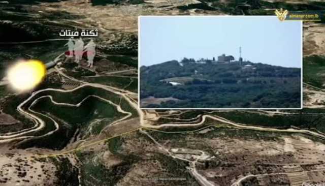 حزب الله يستهدف مواقع العدو الصهيوني على الحدود اللبنانية الفلسطينية