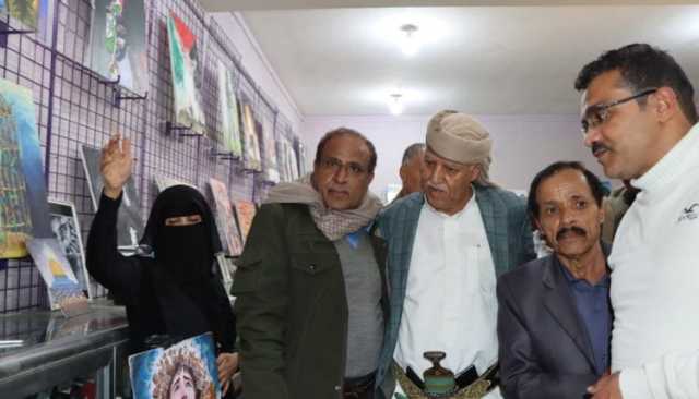افتتاح معرض طوفان الأقصى في إب