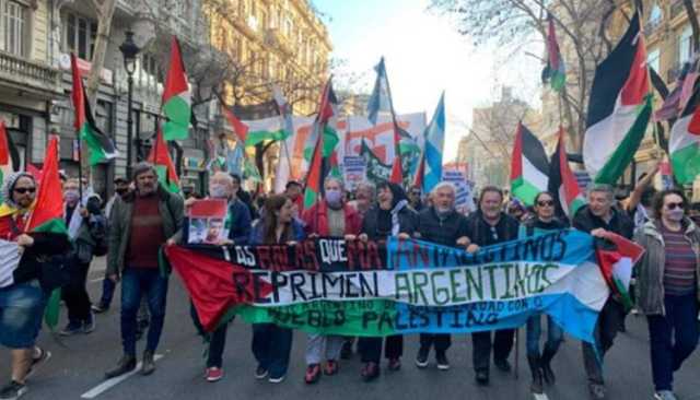 الأرجنتين.. مسيرة منددة بالعدوان الصهيوني على غزة