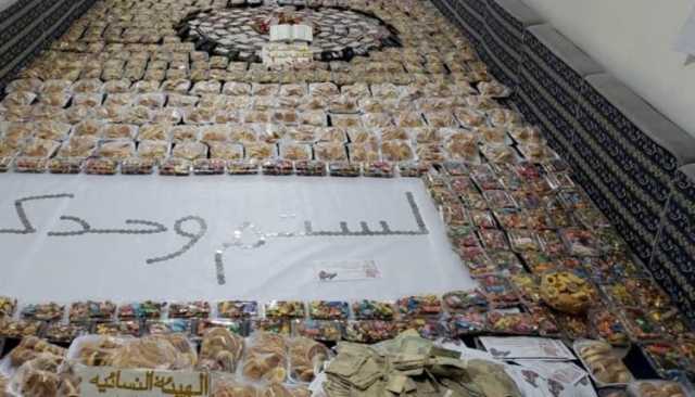 حرائر مديرية صنعاء الجديدة تقدم قافلة عيدية دعماً للمرابطين في الجبهات