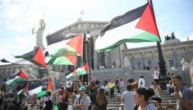 دعماً لفلسطين.. مظاهرة حاشدة أمام برلمان النمسا