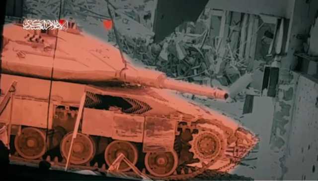سرايا القدس تستهدف دبابة صهيونية في مخيم جباليا