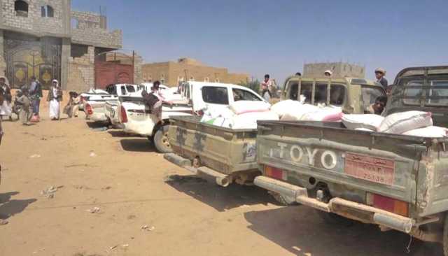 أبناء الجوف يسيرون 3 قوافل من القمح البلدي دعماً وإسناداً للقوة الصاروخية والطيران المسير