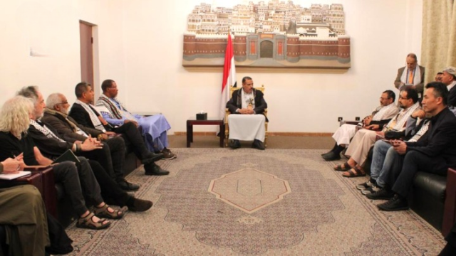 وزير الخارجية يلتقي الوفود العربية والدولية المشاركة في مؤتمر فلسطين الثالث