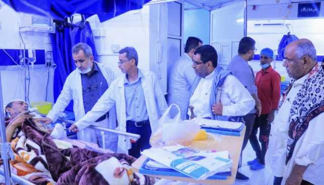زيارة لتفقد أحوال جرحى العدوان الأمريكي على مديرية الحوك بالحديدة