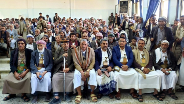 لقاءات قبلية في ذمار إعلاناً للنفير والجهوزية لمواجهة العدوان على اليمن