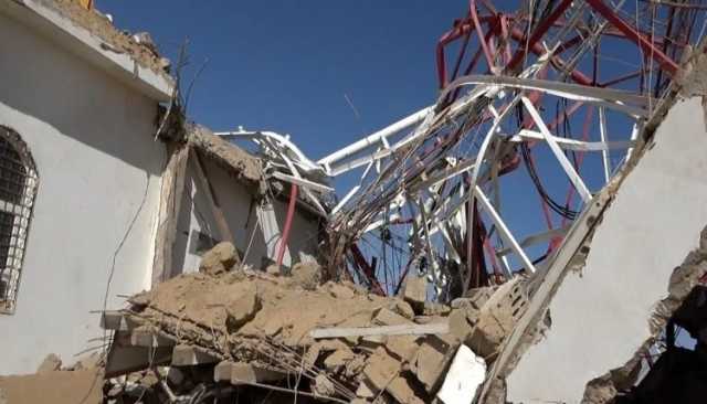 العدوان الأمريكي يستهدف شبكة الاتصالات في مجزر بمحافظة مأرب