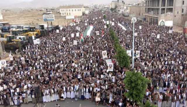 75 مسيرة جماهيرية حاشدة في عمران نصرةً لغزة وتأكيداً على الجهوزية لمواجهة العدوان
