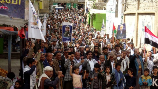مسيرات ووقفات حاشدة بمحافظة صنعاء تؤكد ثبات الموقف مع غزة ومواجهة العدوان الأمريكي