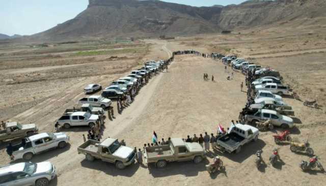 وقفة قبلية في مديرية سحار بمحافظة صعدة إعلاناً للنفير العام والبراءة من الخونة والعملاء