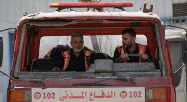 الدفاع المدني بغزة يعلن توقف 75% من مركباته في غزة