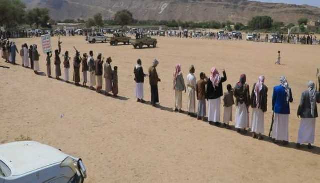 قبائل آل عقاب والصحن بصعدة يجددون النفير ويفوضون قائد الثورة لمواصلة نصرة غزة