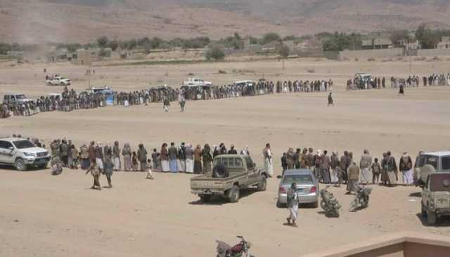وقفة مسلحة لقبائل مديرية حرف سفيان في عمران