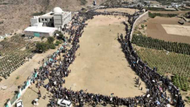 لقاء قبلي مسلح في خولان عامر بصعدة إعلاناً للنفير العام
