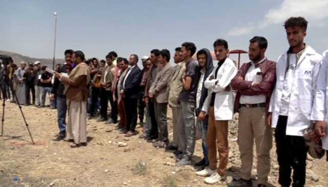 وقفات طلابية حاشدة في صنعاء وعمران تندد بجرائم الإبادة في غزة