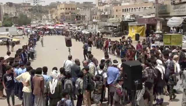 وقفات تربوية حاشدة في صنعاء وإب رفضاً لجرائم الإبادة الصهيونية في غزة