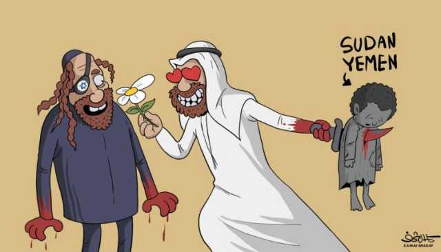 شاهد.. خنجر الإمارات يرتوي بدماء السودانيين خدمة للصهاينة (صورة)