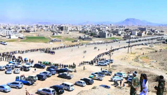 وقفة مسلحة في سنحان بصنعاء وفاءً لدماء الشهداء وتأكيدًا على الجهوزية العالية