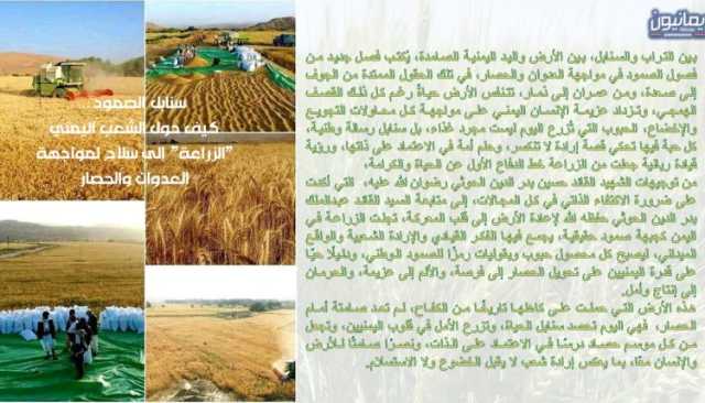 سنابل الصمود .. كيف حول الشعب اليمني ’’الزراعة’’ إلى سلاح لمواجهة العدوان والحصار