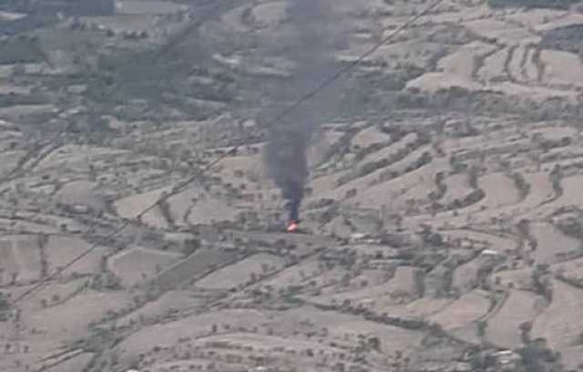 إصابة قيادي حوثي في مواجهات مع الجيش الوطني جنوب شرق تعز