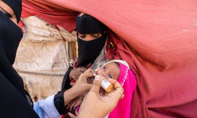 حملة تطعيم واسعة ضد شلل الأطفال تستهدف أكثر من مليون طفل في اليمن