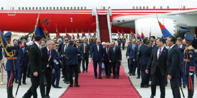 انطلاق لقاء السيسي وأردوغان بقصر الاتحادية