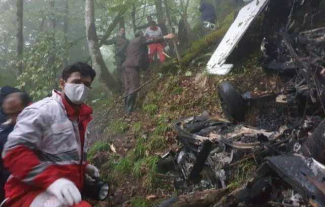 ايران تباشر بالتحقيق بشأن أسباب حادثة تحطم طائرة الرئيس الإيراني
