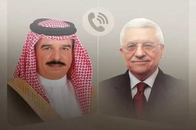 الرئيس الفلسطيني وملك البحرين يبحثان تطورات الوضع في غزة