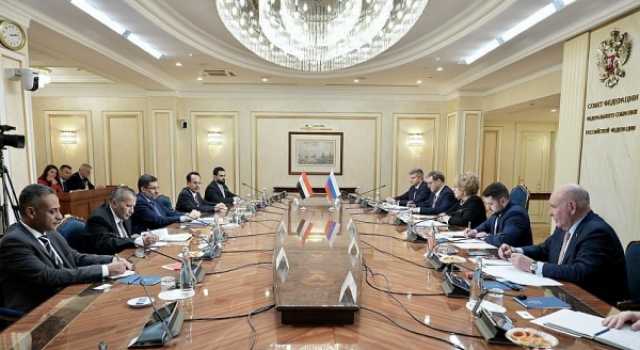 رئيس الوزراء يبحث مع رئيسة مجلس الدوما التطورات في اليمن واستئناف العملية السياسية