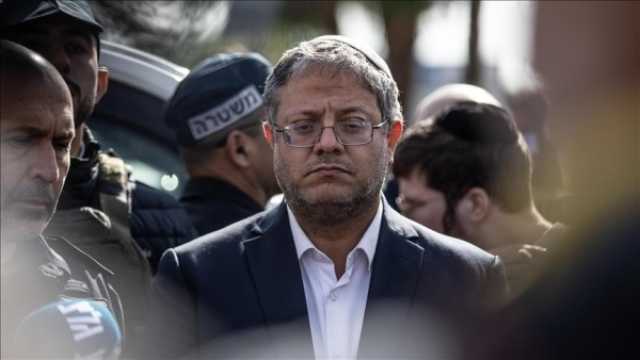 بن غفير يطالب بإسقاط السلطة الفلسطينية فورا ويصفها بـ'الإرهابية'