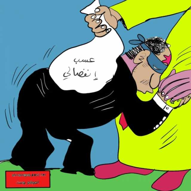 كاريكاتيرات عن عيد الفطر في اليمن وغزة