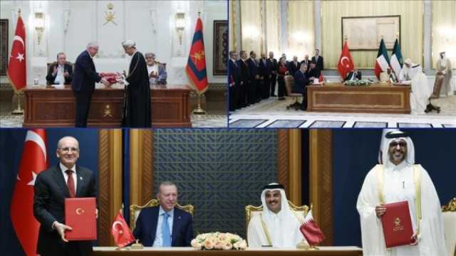 شملت الكويت وقطر وعُمان.. جولة أردوغان الخليجية تثمر 24 اتفاقية