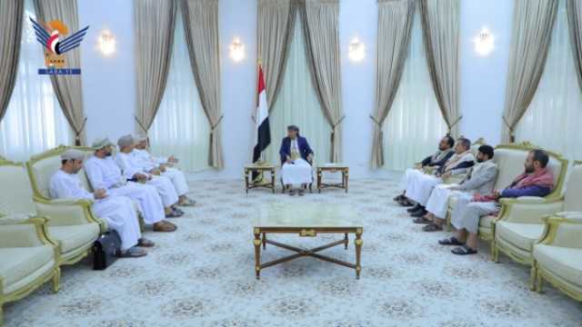 صنعاء.. المشاط يلتقي الوفد العماني ويؤكد أن السلام خيار يجب 'العمل عليه من قبل الجميع'