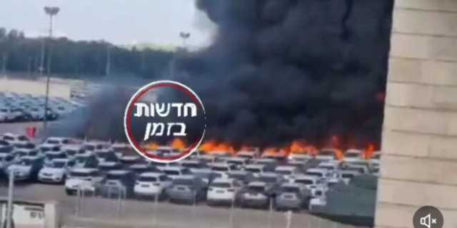 شاهد بالفيديو.. تل ابيب تشتعل بفعل الضربات الصاروخية العنيفة