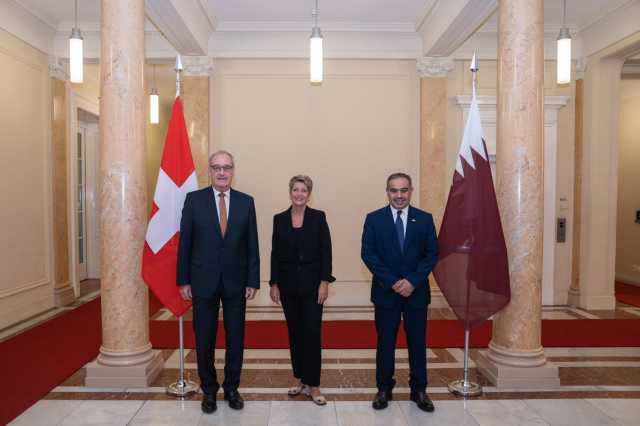وزير المالية يجتمع مع وزيرة المالية ووزير الشؤون الاقتصادية السويسريين