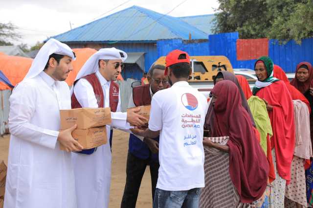 صندوق قطر يخفف معاناة النازحين الصوماليين