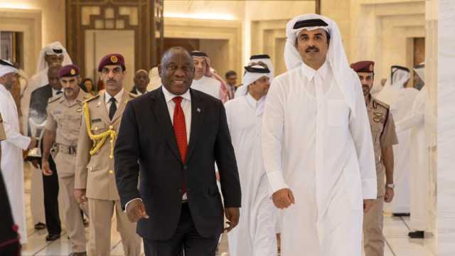 سمو الأمير يؤكد أنه اتفق مع رئيس جنوب إفريقيا على توسيع نطاق العلاقات السياسية والاقتصادية بين البلدين