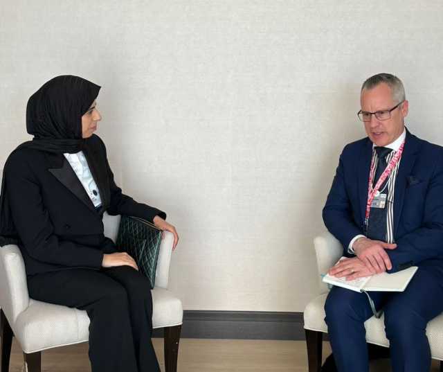 وزير الدولة للتعاون الدولي تجتمع مع مسؤول سويسري