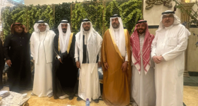 الضليمي والمطيري يزفون محمد لعش الزوجية