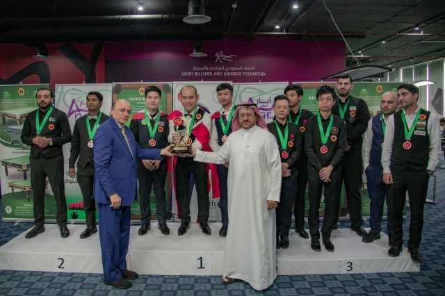 الشمري توج الأبطال في ختام آسيوية السنوكر 2024