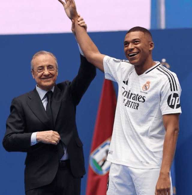 أساطير ريال مدريد و80 ألفًا حيوا النجم الجديد.. استاد برنابيو يهتز في حفل تقديم مبابي