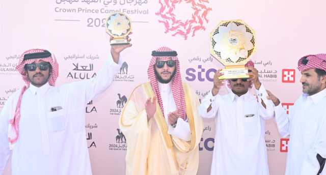 في ختام منافسات الجذاع.. «متعب» تخطف كأس مهرجان ولي العهد للهجن والتوقيت الأفضل