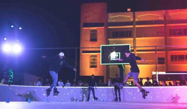 فعالية للتزلّج بالعجلات على إيقاع الموسيقى