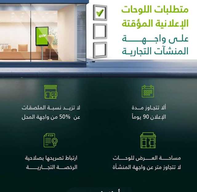 إطلاق خدمة “تصريح اللوحات الإعلانية المؤقتة” عبر تطبيق “بلدي”