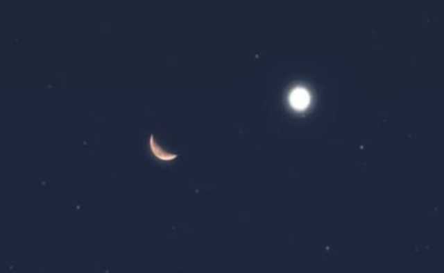 هلال رمضان يقترن بالعملاق اليوم