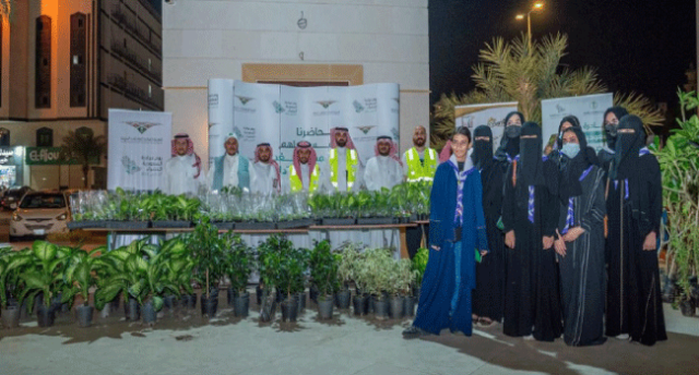 بيئة العاصمة المقدسة تحتفي بالسعودية الخضراء