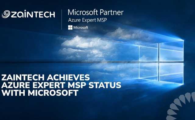 “زين تك” تحصد تصنيف ” المزوّد الخبير لخدمات Azure المدارة من شركة Microsoft